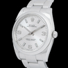 Rolex Oyster Perpetual 34 Argento Oyster 114200 Silver Lining Arabi 3-6-9
